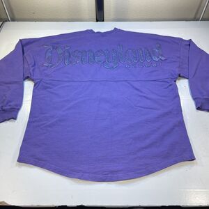 SPIRIT JERSEY DISNEYLAND LONG SLEEVE TEE T SHIRT Mens M Purple Potion Glitter